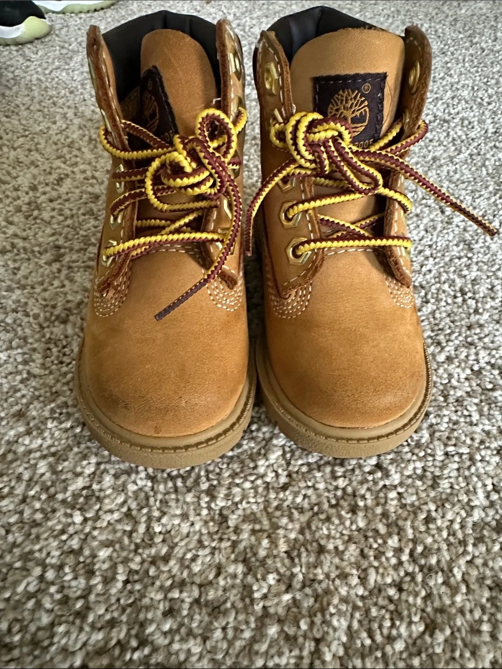 Timberland Toddler Wheat/Tan Lace-Up Waterproof Boots
